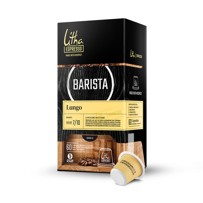 60 Capsules café Barista Lungo