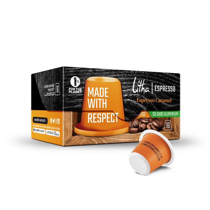 16 Capsules café Espresso Caramel