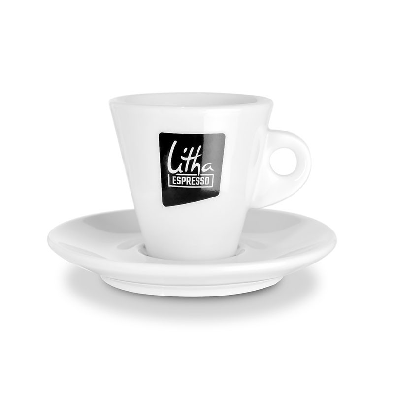 Tasse et sous tasse porcelaine CHR 8cl - 10 pièces de chaque