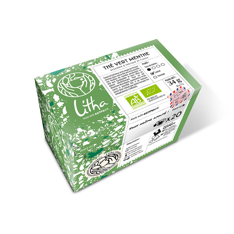 Coffret Tisanes Bio - 20 Sachets de Thé Personnalisés