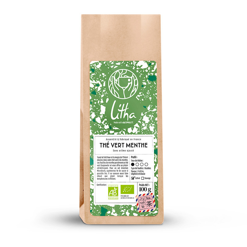 Thé vert en vrac : Thé vert 100% Bio  Tea Heritage, thés et infusions bio  – TeaHeritage