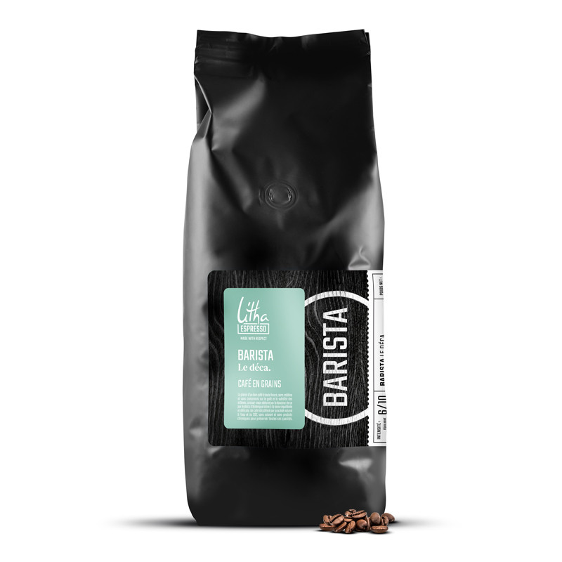 Café en grains Barista Le déca. 1kg