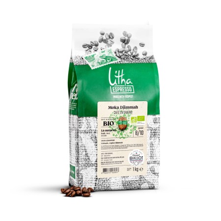 Café en grains BIO Moka Djimmah - Litha Espresso Café en grains BIO Moka Djimmah - Litha Espresso