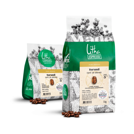 Café en Grains Burundi Nkanda, 100% Arabica Bourbon Rouge