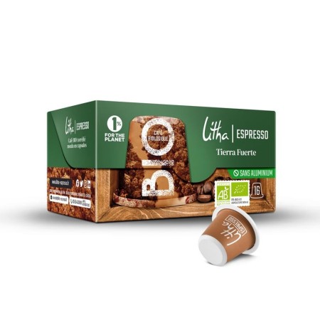 Capsules compatible Nespresso® Tierra Fuerte BIO - Litha Espresso Capsules compatible Nespresso® Tierra Fuerte BIO - Litha Espresso