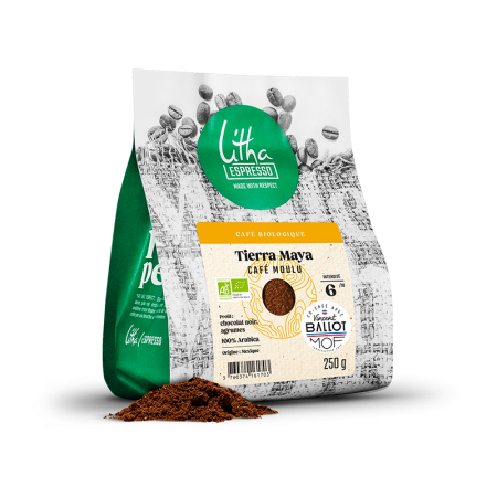 Café Moulu Tierra Maya Bio, Arabica du Mexique