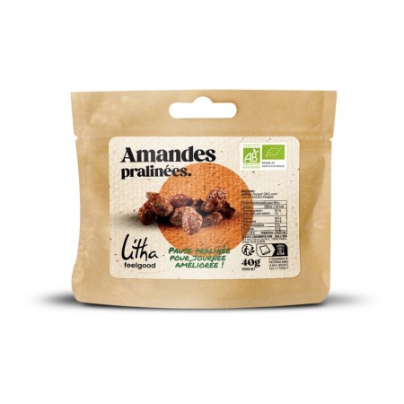 Amandes Pralinées 40g - Snack Sucré - Litha Espresso